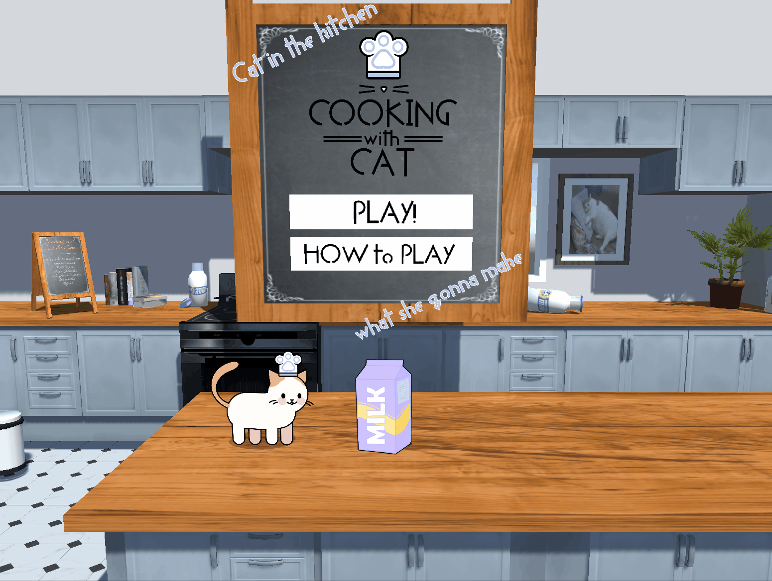 Cooking With Cat.gif