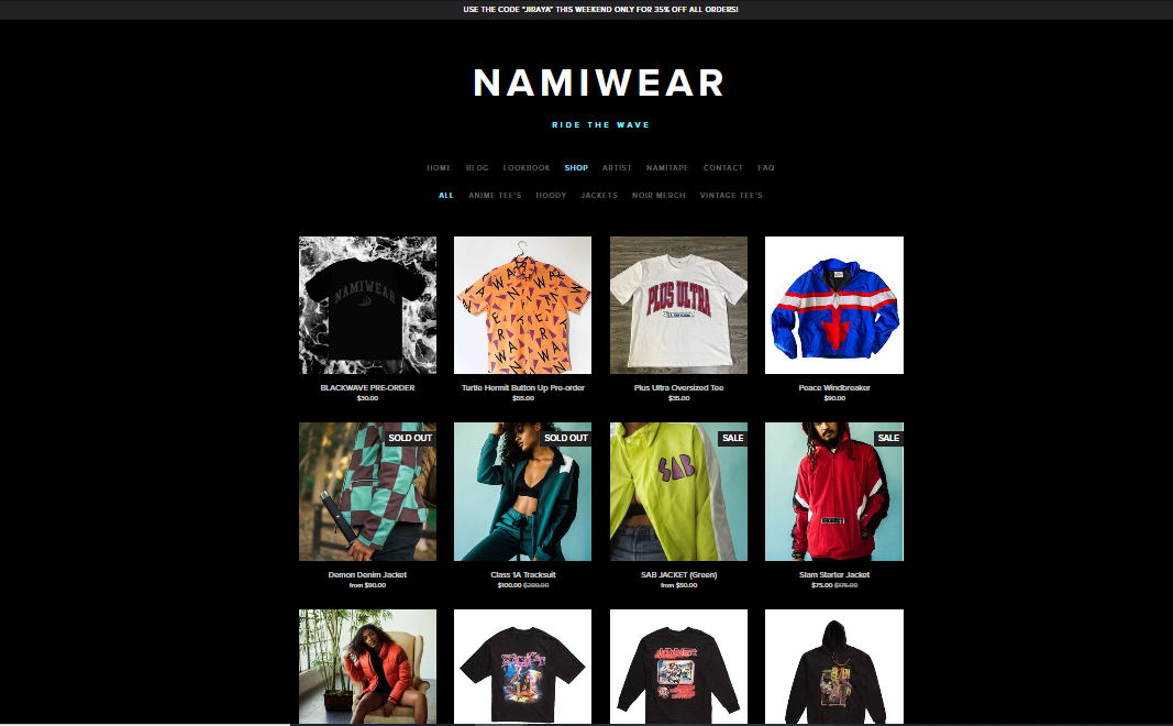 NamiWear Site